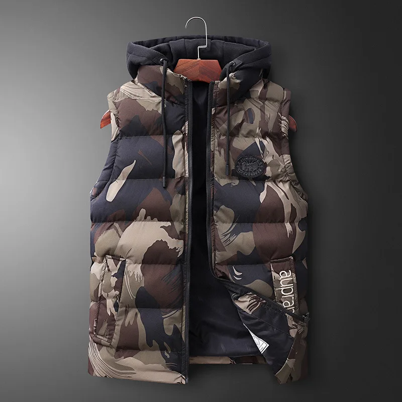 Mens Vest Jacket Men Warm Sleeveless Jackets Male Winter Camouflage Vest Casual Veste Homme Brand Clothing Y544
Mens Vest Jacket Men Warm Sleeveless Jackets Male Winter Camouflage Vest Casual Veste Homme Brand Clothing Y544