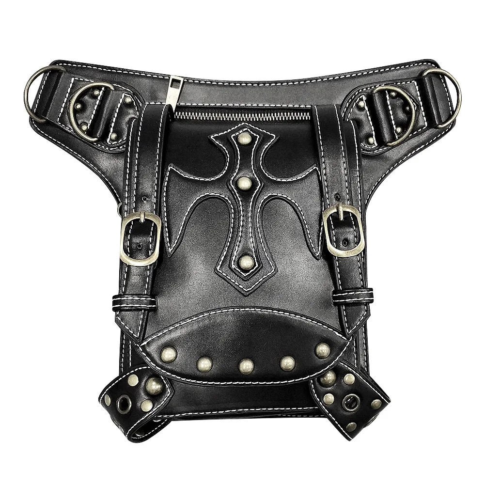 Fashion Vintage Steampunk Moto Bag PU Water Repellent Rock Gothic Biker Bags Shoulder bags Packs Victorian Women Drop Leg Pouch
Fashion Vintage Steampunk Moto Bag PU Water Repellent Rock Gothic Biker Bags Shoulder bags Packs Victorian Women Drop Leg Pouch