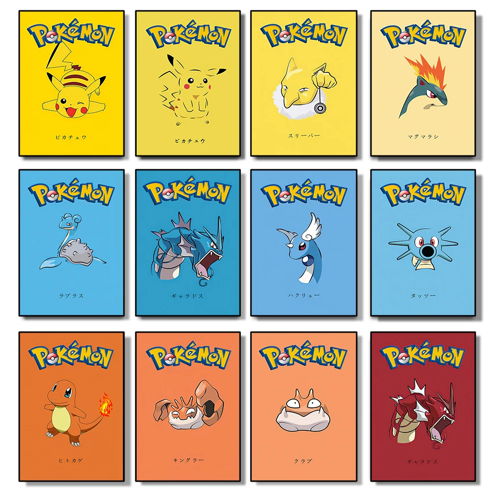 Classic Cartoon Anime Pokémon Pikachu Poster Small Fire Dragon Charizard Mew-Two Pokemon Art Of Painting Home Decoration Cudros
Classic Cartoon Anime Pokémon Pikachu Poster Small Fire Dragon Charizard Mew-Two Pokemon Art Of Painting Home Decoration Cudros