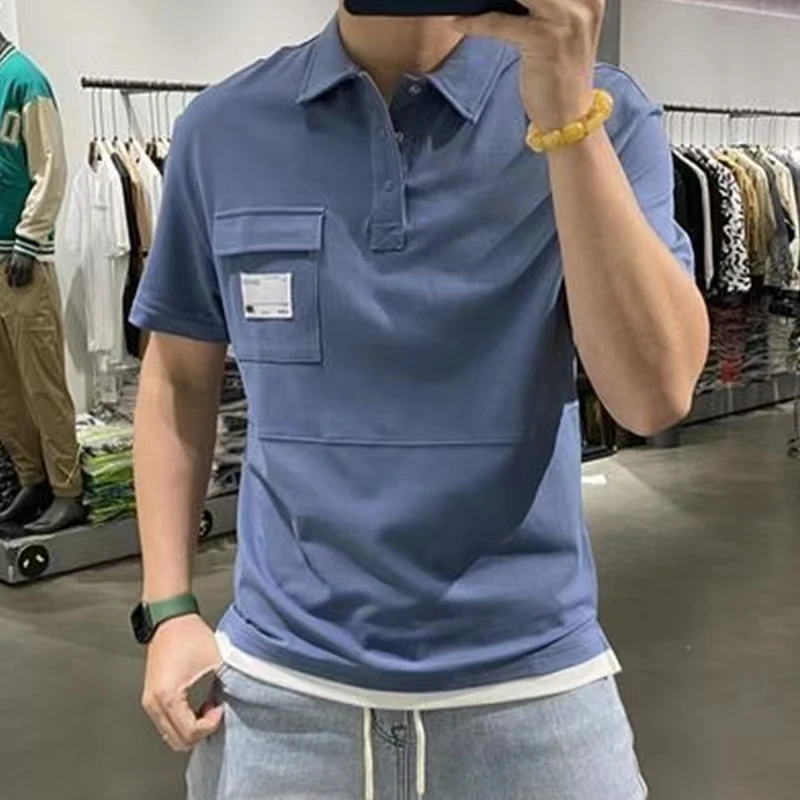 Men's Clothing Oversized Men's Thin Top Slim T-Shirt Men's Ropa y2k Clothes Men Ropa Hombre Button Leisure Time summer y2k
Men's Clothing Oversized Men's Thin Top Slim T-Shirt Men's Ropa y2k Clothes Men Ropa Hombre Button Leisure Time summer y2k