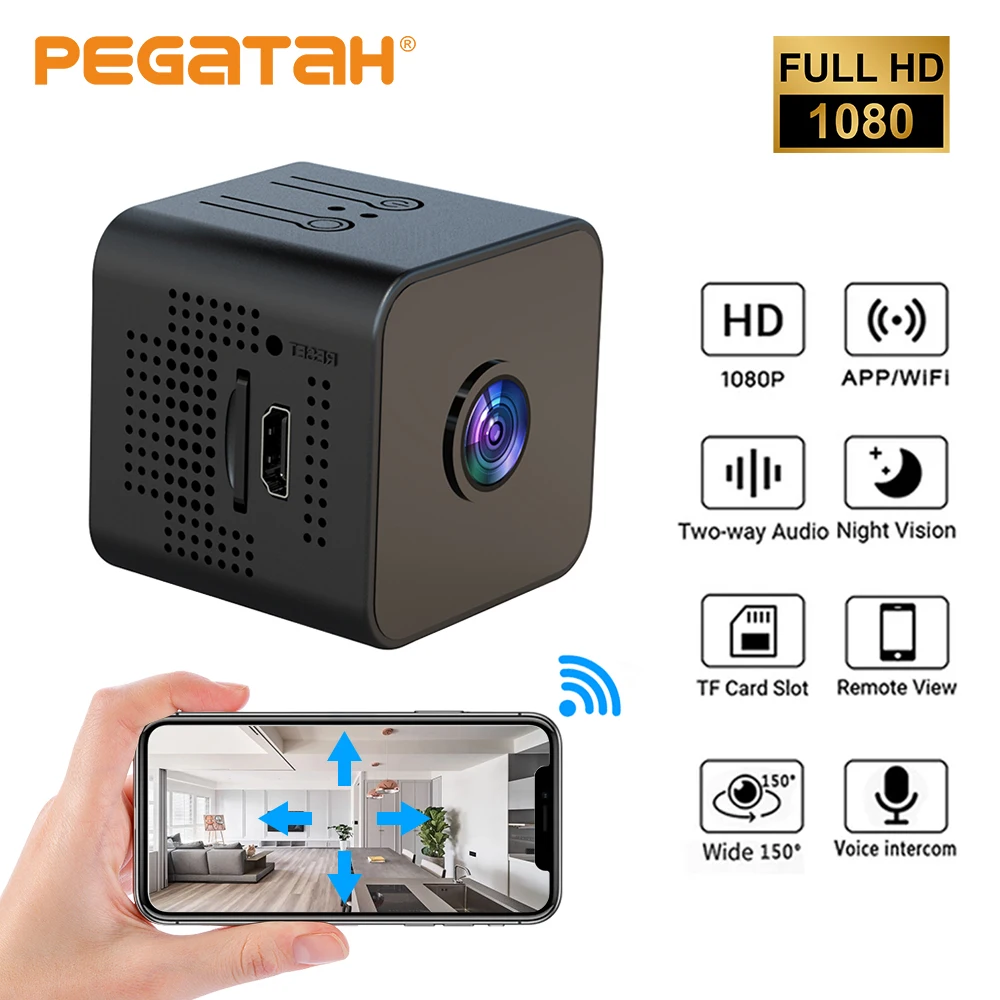 PEGATAH 1080P Mini Wifi Camera Night Vision Motion Detective IP Camera Vision Remote Monitor Portable Wireless Mini Camcorders
PEGATAH 1080P Mini Wifi Camera Night Vision Motion Detective IP Camera Vision Remote Monitor Portable Wireless Mini Camcorders