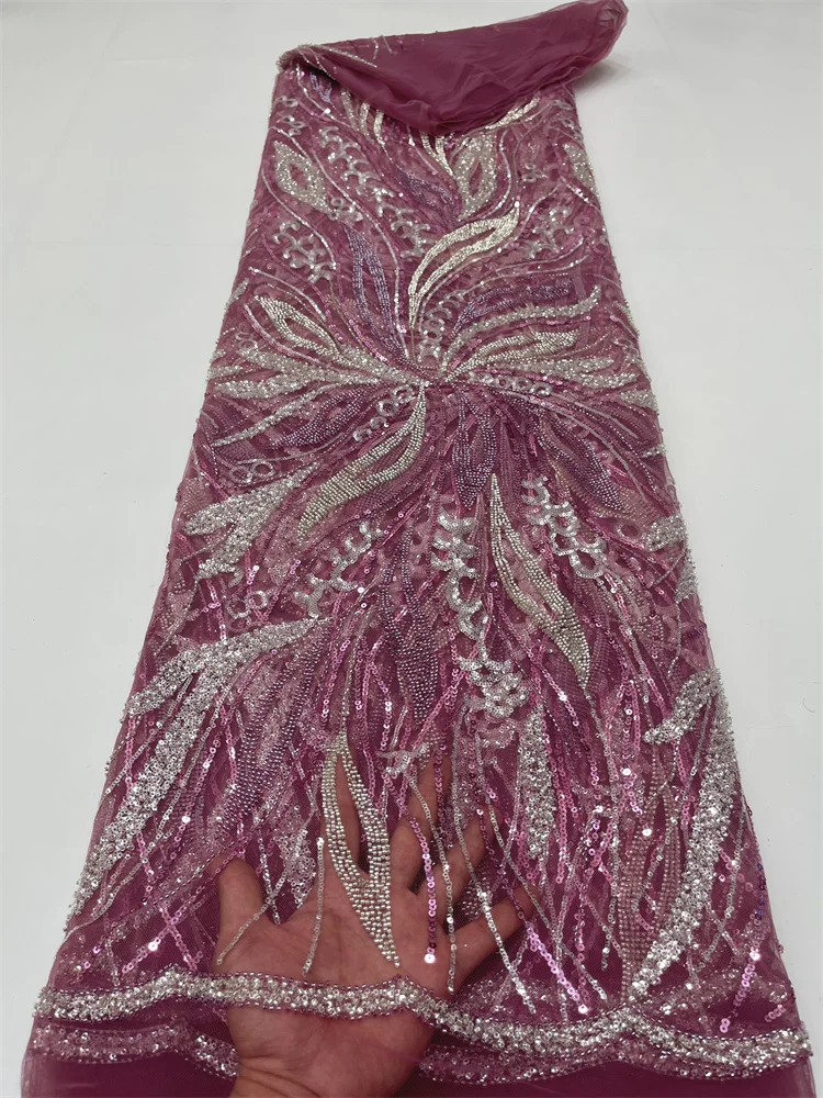 Luxury African Heavy Beaded Wedding Lace Fabric 2023 High Quality Nigerian Sequins French Tulle Fabric For Party Dress
Luxury African Heavy Beaded Wedding Lace Fabric 2023 High Quality Nigerian Sequins French Tulle Fabric For Party Dress