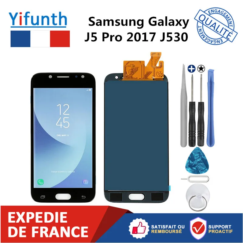 Adjustable Brightness For Samsung Galaxy J5 2017 J530 J530F SM-J530F LCD Display + Touch Glass And Tools For Reparing
Adjustable Brightness For Samsung Galaxy J5 2017 J530 J530F SM-J530F LCD Display + Touch Glass And Tools For Reparing