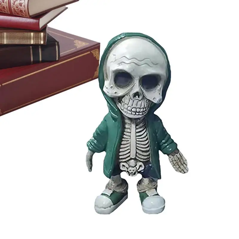 Gothic Skull Sculpture Skeleton Doll Sculpture Halloween Decor Portable Skull Head Statue Display Hand Crafts Collectible
Gothic Skull Sculpture Skeleton Doll Sculpture Halloween Decor Portable Skull Head Statue Display Hand Crafts Collectible