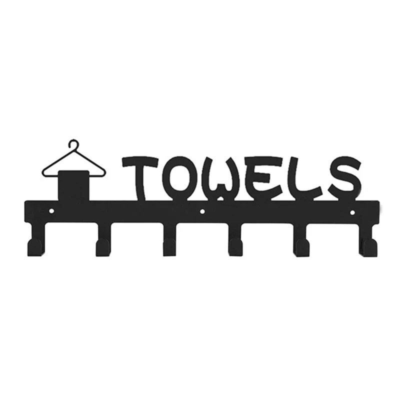 Towel Holder Hook For Wall With 5 Hooks,Key Hooks Decor For Wall Key Organizer Rack Metal Hanger For Front Door,Kitchen
Towel Holder Hook For Wall With 5 Hooks,Key Hooks Decor For Wall Key Organizer Rack Metal Hanger For Front Door,Kitchen