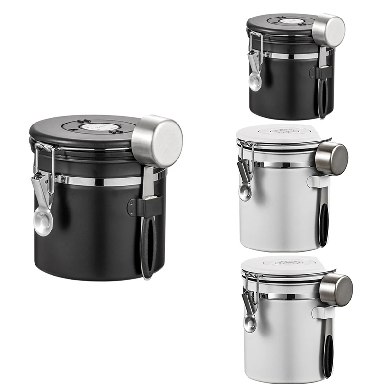 1 Piece Coffee Storage Container Stainless Steel Coffee Bean Can Sealing Coffee Filling Food Storage Container 1500ML Black
1 Piece Coffee Storage Container Stainless Steel Coffee Bean Can Sealing Coffee Filling Food Storage Container 1500ML Black