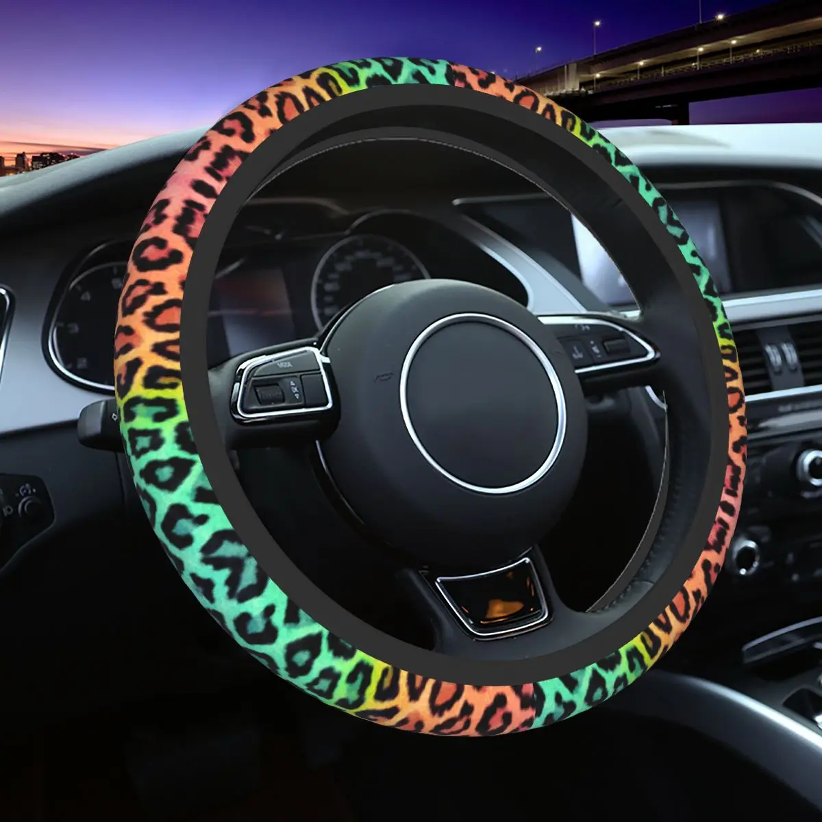 Leopard Car Steering Wheel Cover 37-38 Soft Fur Steering Wheel Protective Cover Suitable Car-styling Interior Accessories
Leopard Car Steering Wheel Cover 37-38 Soft Fur Steering Wheel Protective Cover Suitable Car-styling Interior Accessories