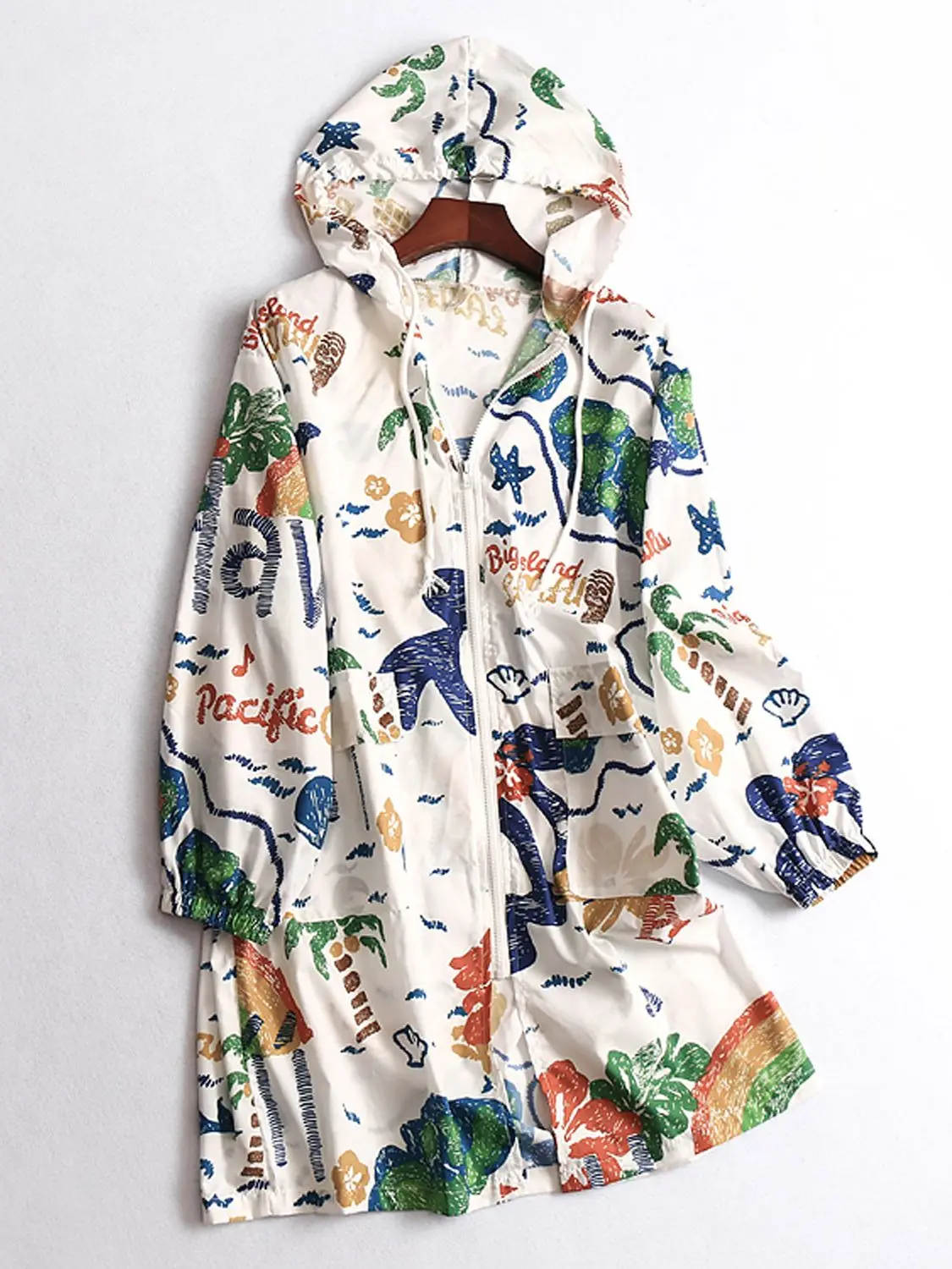Women's Thin Hooded Zipper Sun Protection Clothes Spring Summer Long Sleeve Jacket
Women's Thin Hooded Zipper Sun Protection Clothes Spring Summer Long Sleeve Jacket