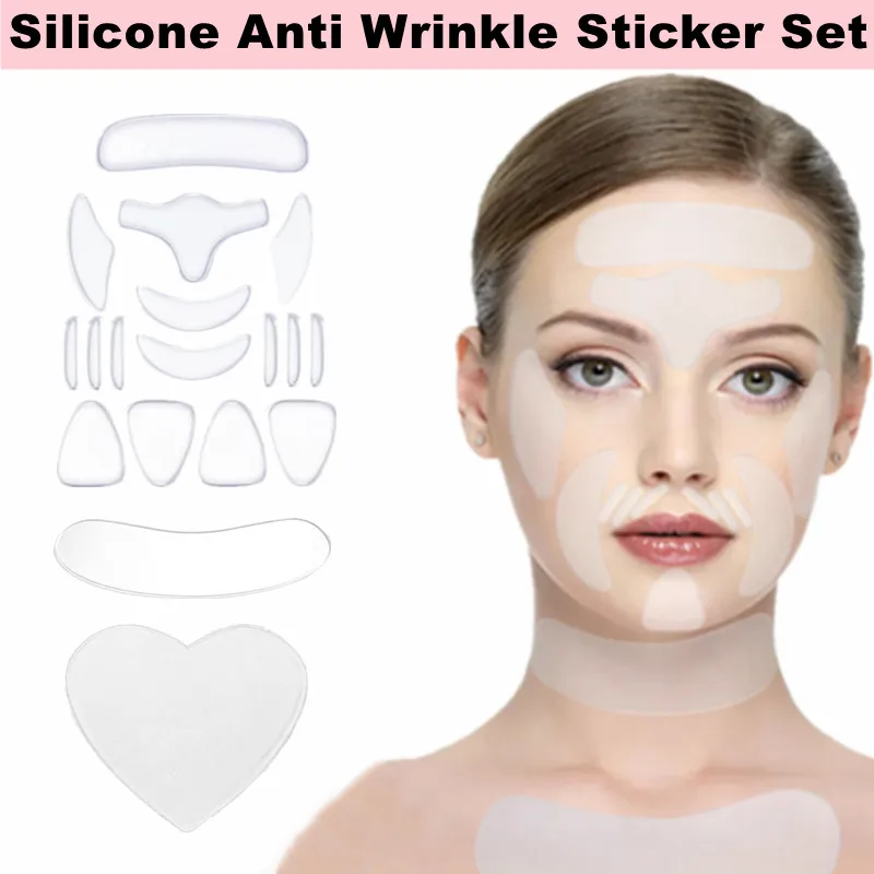18Pcs Reusable Face Anti Wrinkle Patch Anti Aging Silicone Transparent Sticker Remove wrinkles Chest Neck Tightening Skincare
18Pcs Reusable Face Anti Wrinkle Patch Anti Aging Silicone Transparent Sticker Remove wrinkles Chest Neck Tightening Skincare