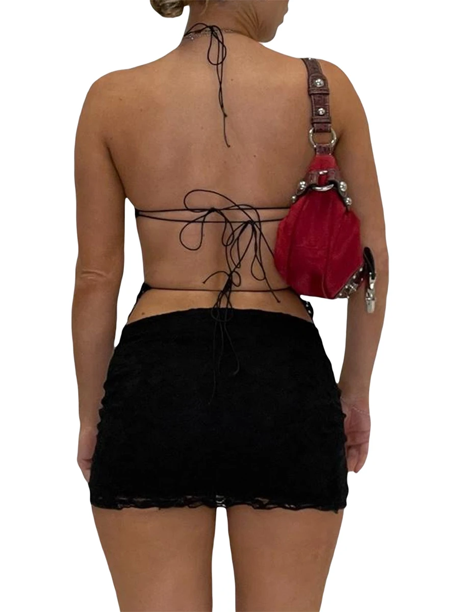 Женский комплект из 2 предметов с мини-юбкой Y2k, Сексуальный Кружевной укороченный Топ без бретелек, Облегающие юбки, выходные комплекты, однотонные подходящие комплекты
Женский комплект из 2 предметов с мини-юбкой Y2k, Сексуальный Кружевной укороченный Топ без бретелек, Облегающие юбки, выходные комплекты, однотонные подходящие комплекты