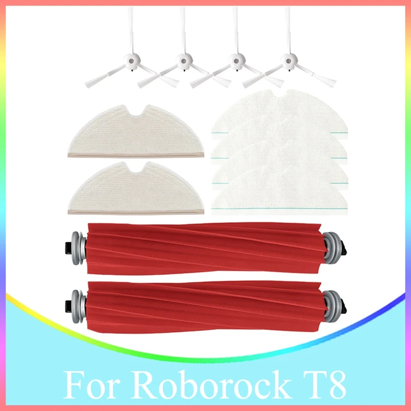 Spare Part For Roborock T8 Robot Vacuum Cleaner, Including Mop, Disposable Mop, Side Brush And Main Brush
Spare Part For Roborock T8 Robot Vacuum Cleaner, Including Mop, Disposable Mop, Side Brush And Main Brush