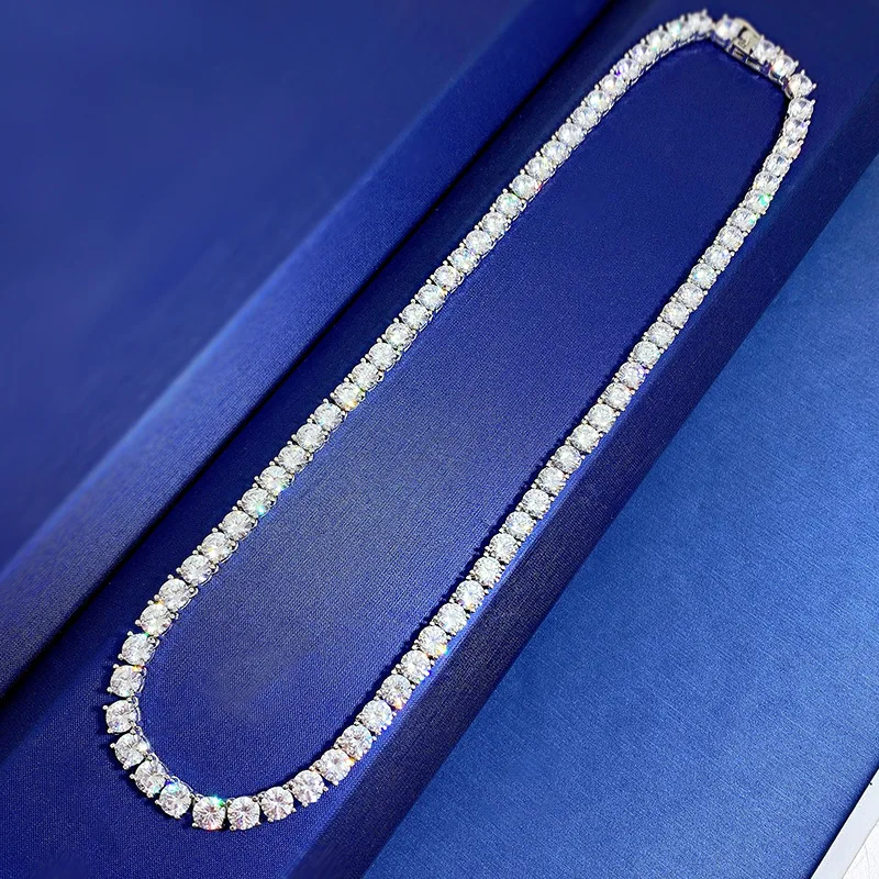 Trendy Moissanite Diamond Necklace 100% Real 925 Sterling Silver Engagement Wedding Chocker Necklace For Women Men Jewelry
Trendy Moissanite Diamond Necklace 100% Real 925 Sterling Silver Engagement Wedding Chocker Necklace For Women Men Jewelry