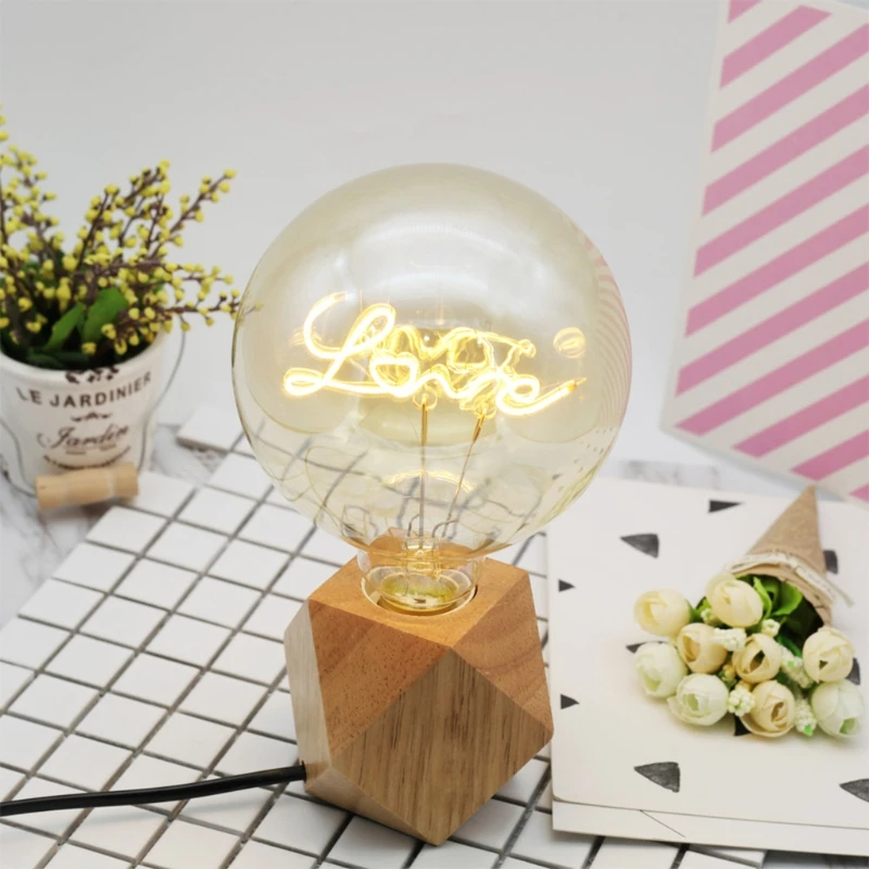 LED Edison Light Bulbs Love on Light Bulbs Socket Dimmable Warm White Lights Retro Vintage Look Energy Class Material
LED Edison Light Bulbs Love on Light Bulbs Socket Dimmable Warm White Lights Retro Vintage Look Energy Class Material