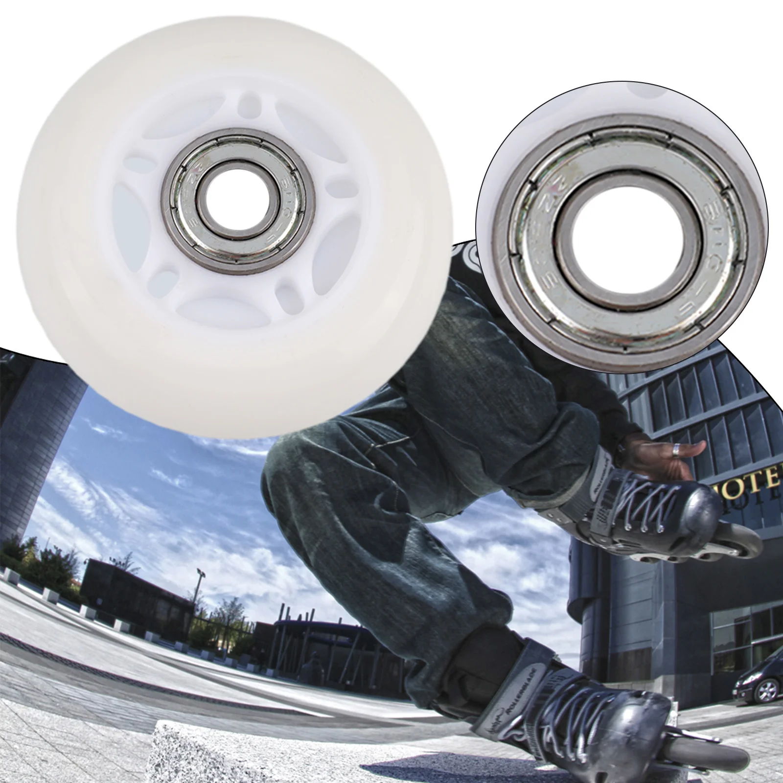Bearings Inline Skate Wheels White 64/70/72mm Outdoor Sports Polyurethane PU For Skates/luggage Durable High Quality
Bearings Inline Skate Wheels White 64/70/72mm Outdoor Sports Polyurethane PU For Skates/luggage Durable High Quality