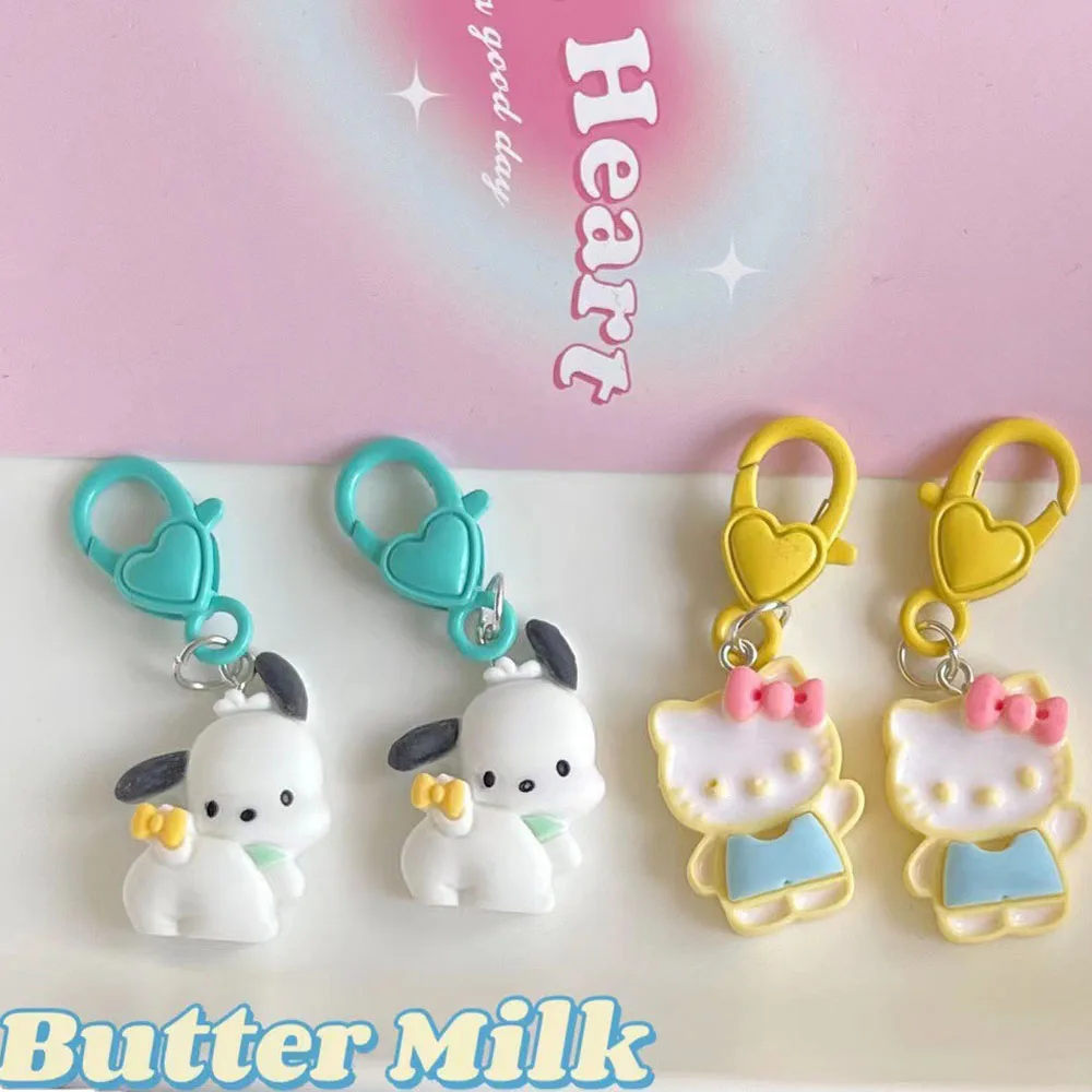 Cartoon Cute Hello Kitty Pochacco Key Chain Couple Pendant Best Friend Gift Kawaii Stereoscopic Kt Cat Key Chain 
Cartoon Cute Hello Kitty Pochacco Key Chain Couple Pendant Best Friend Gift Kawaii Stereoscopic Kt Cat Key Chain