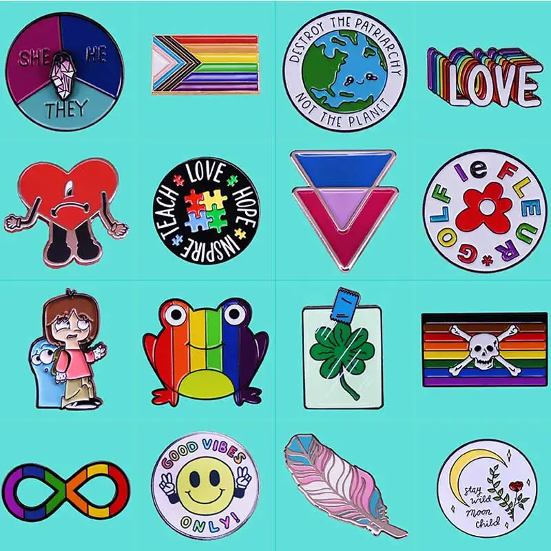Positive Good Vibes Smiley Brooch Clover Lapel Pin Rainbow Autism Pride Symbol Badge Jacket Bag Fashion Accessories
Positive Good Vibes Smiley Brooch Clover Lapel Pin Rainbow Autism Pride Symbol Badge Jacket Bag Fashion Accessories