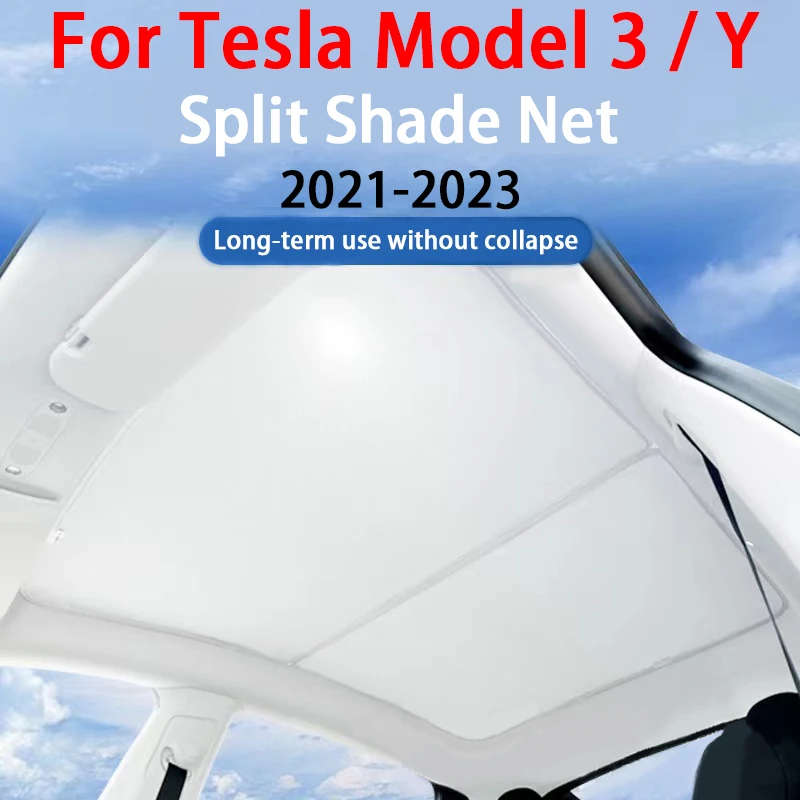 Upgrade Sun Shades Glass Roof Sunshade For Tesla Model 3/Y 2021-2023 Front Rear Sunroof Windshield Skylight Blind Shading Net
Upgrade Sun Shades Glass Roof Sunshade For Tesla Model 3/Y 2021-2023 Front Rear Sunroof Windshield Skylight Blind Shading Net