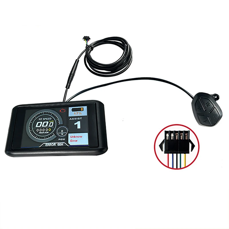Bike Screen Color Display 3.5 Inch TFT Screen 3/5/9/6 Gears 36V/48V/60V/72V 500mA/5V Built-in Battery Brand New
Bike Screen Color Display 3.5 Inch TFT Screen 3/5/9/6 Gears 36V/48V/60V/72V 500mA/5V Built-in Battery Brand New
