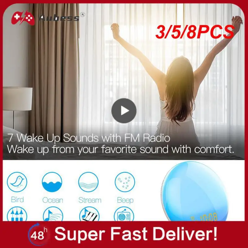 3/5/8PCS Works With Alexa Google Home Tuya Wifi Lamp Hands-free Voice Control Alarm Clock 7 Colors Smart Home Fm Radio
3/5/8PCS Works With Alexa Google Home Tuya Wifi Lamp Hands-free Voice Control Alarm Clock 7 Colors Smart Home Fm Radio