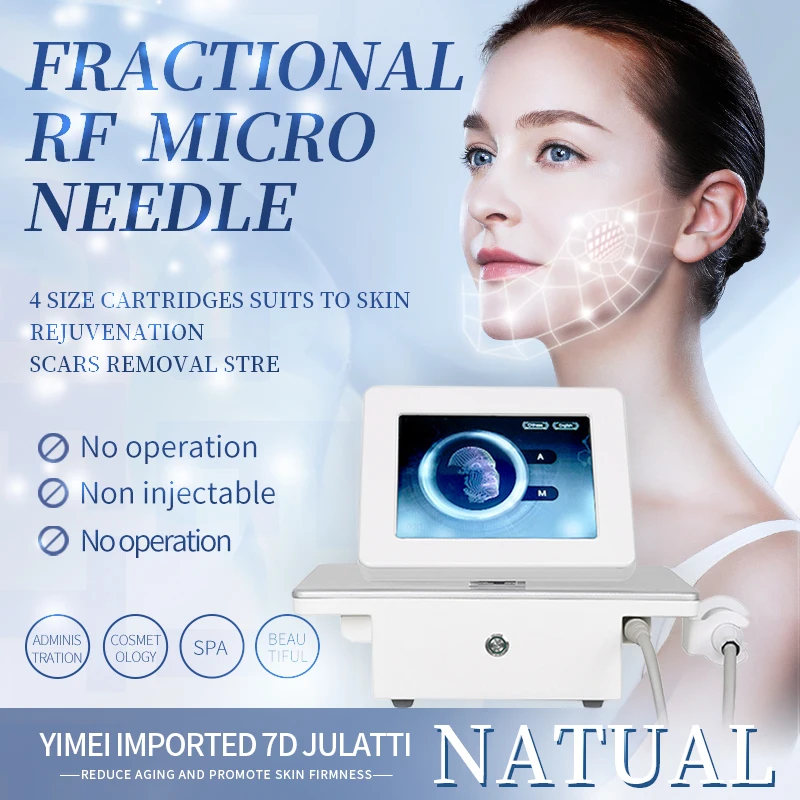 

2 in 1 RF Fractional Microneedle Machine with Cold Hammer for Stretch Marks Removal Radiofrequency Skin Tightening Acne Scars
