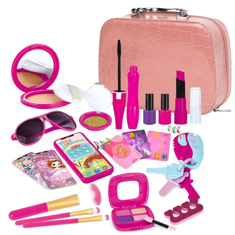 Pretend Makeup Kit For Girls Girl Pretend Play Makeup Toy For Toddler Birthday Christmas Toy Makeup Set For Toddler Little Girls 
Pretend Makeup Kit For Girls Girl Pretend Play Makeup Toy For Toddler Birthday Christmas Toy Makeup Set For Toddler Little Girls