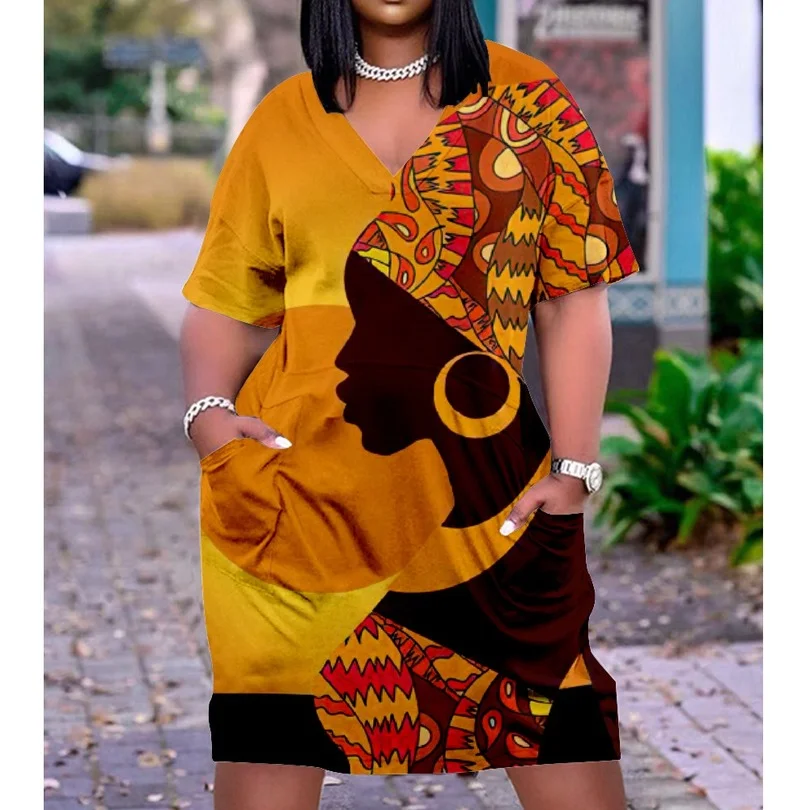 Sexy Girl Midi African Dresses Women Bohemian 3D Evening Dress Female Slim Gothic Womens Fashion Party Dress Street V-Neck Knee
Sexy Girl Midi African Dresses Women Bohemian 3D Evening Dress Female Slim Gothic Womens Fashion Party Dress Street V-Neck Knee