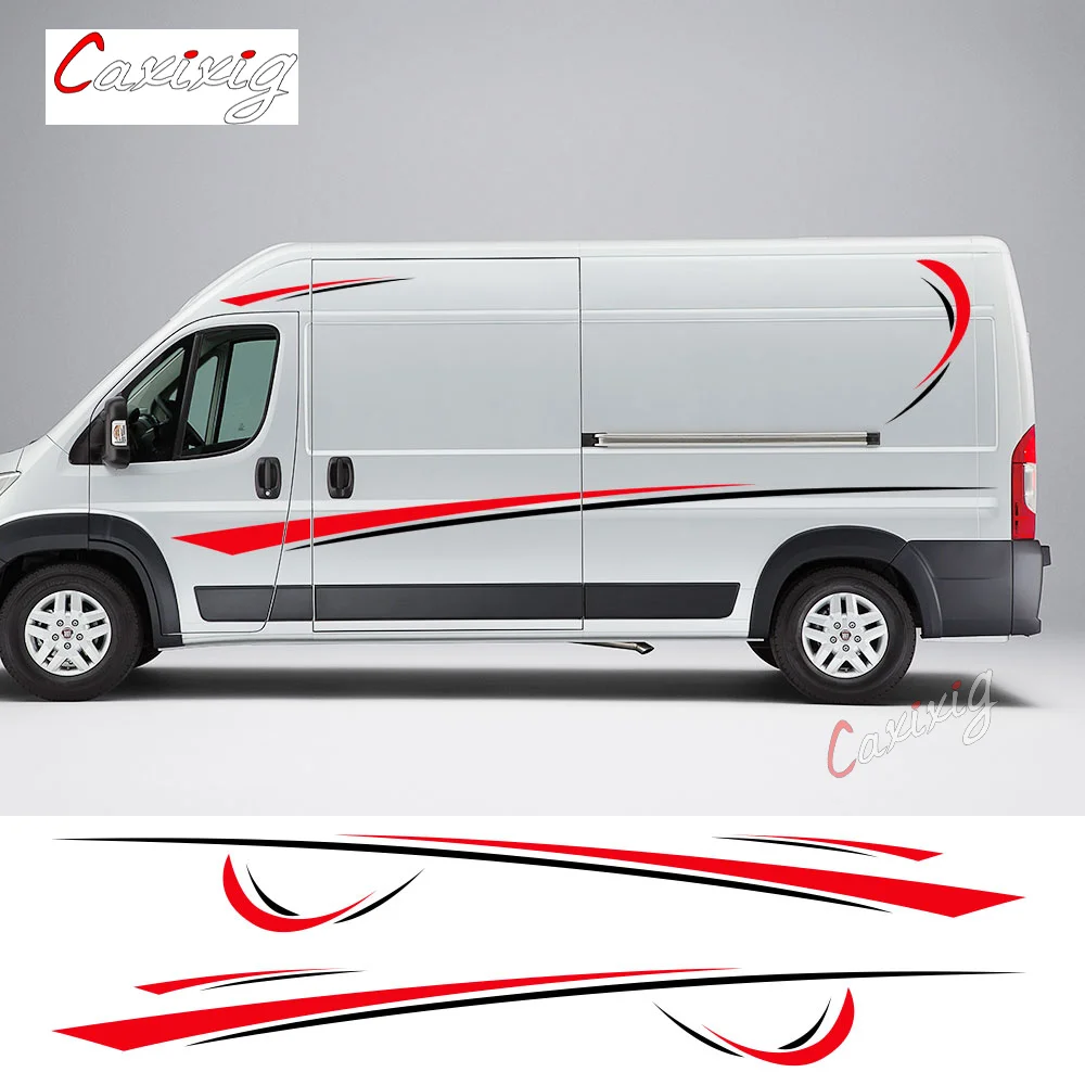 6Pcs/Lot Car Stickers Graphics Sports Vinyl Stripes Camper Van Decals For Peugeot Boxer Citroen Jumper Fiat Ducato Accessories
6Pcs/Lot Car Stickers Graphics Sports Vinyl Stripes Camper Van Decals For Peugeot Boxer Citroen Jumper Fiat Ducato Accessories