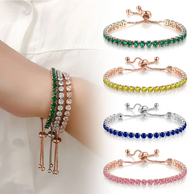 Fashion Luxury 4mm Cubic Zirconia Tennis Bracelets Iced Out Chain Crystal Wedding Bracelet For Women Men Golden Silvery
Fashion Luxury 4mm Cubic Zirconia Tennis Bracelets Iced Out Chain Crystal Wedding Bracelet For Women Men Golden Silvery