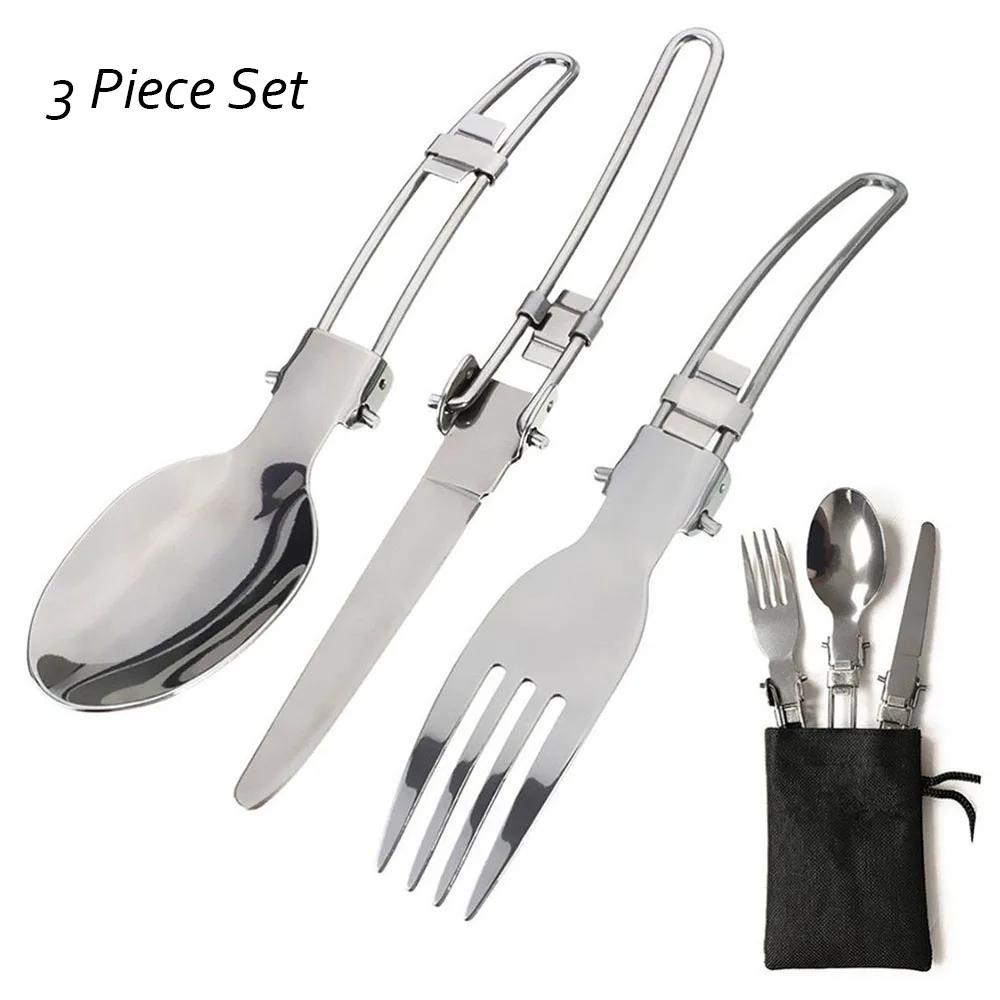 3Pcs Picnic Utensil Portable Folding Outdoor Tableware With Stainless Steel Knife Fork Spoon Hiking Survival Travel Cutlery Set
3Pcs Picnic Utensil Portable Folding Outdoor Tableware With Stainless Steel Knife Fork Spoon Hiking Survival Travel Cutlery Set