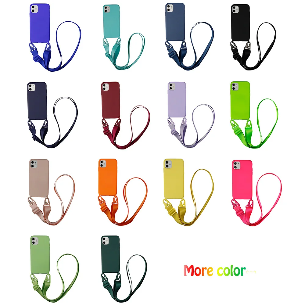 Crossbody Necklace Strap Lanyard Cord Silicone Phone Case for iPhone 13 12 14 Pro Max MiNi X XR XS Max 6S Plus Cover
Crossbody Necklace Strap Lanyard Cord Silicone Phone Case for iPhone 13 12 14 Pro Max MiNi X XR XS Max 6S Plus Cover