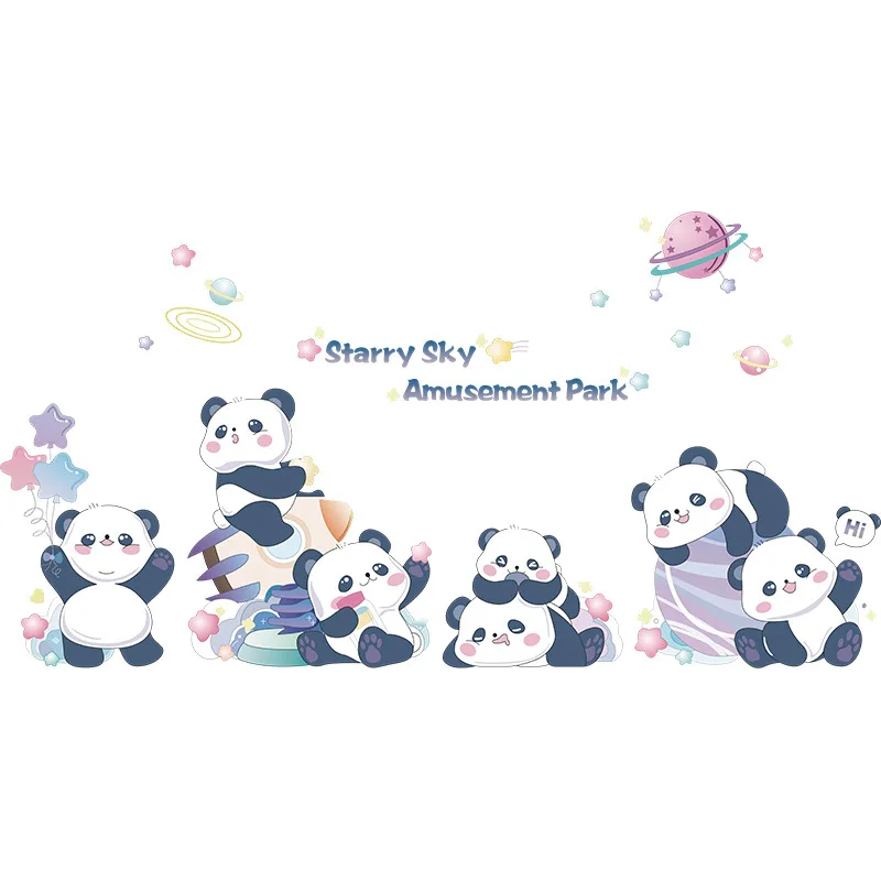 Cartoon Panda Wall Stickers Mural Nursery Decal Children'S Room Poster Vinyl Home Decor Playground Decoration Self-Adhesive
Cartoon Panda Wall Stickers Mural Nursery Decal Children'S Room Poster Vinyl Home Decor Playground Decoration Self-Adhesive