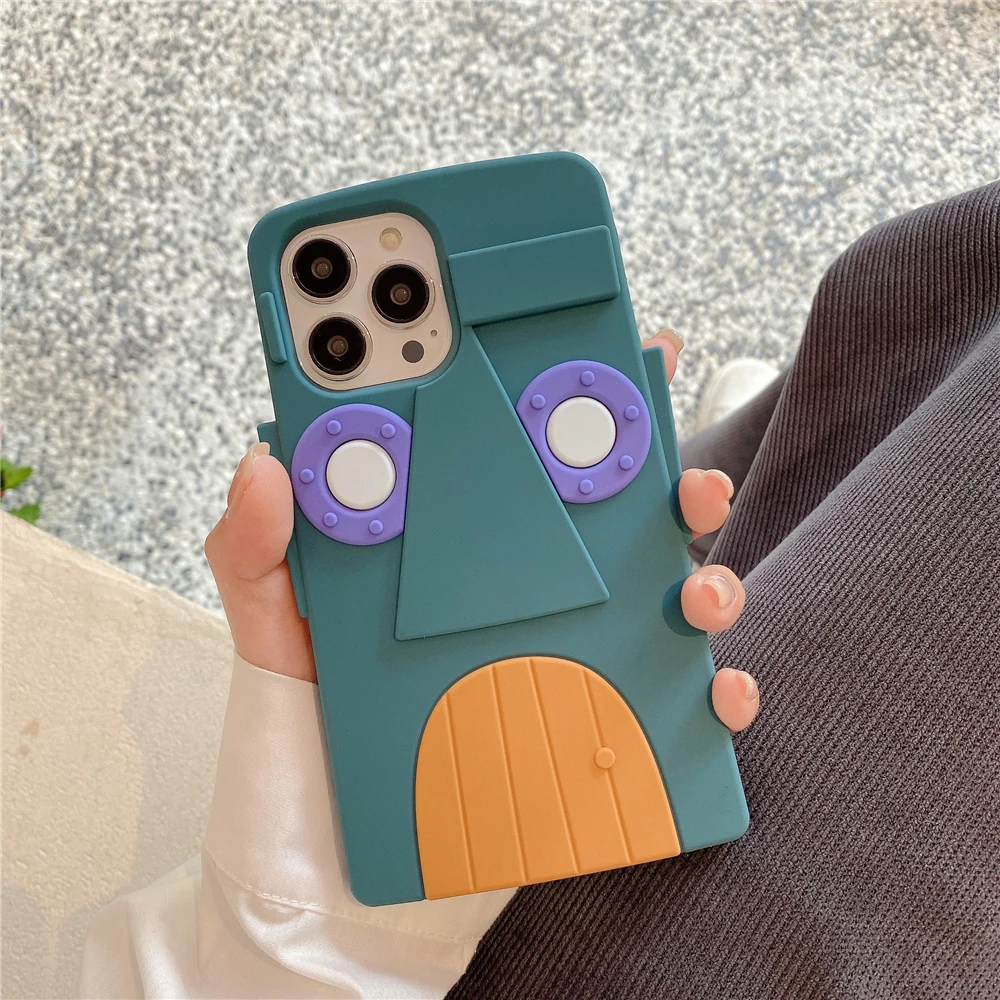 Cartoon 3D Cute Alien Phone Case for IPhone 11 12 13 14 Pro Max Kawaii Protective Soft Silicone Back Cover
Cartoon 3D Cute Alien Phone Case for IPhone 11 12 13 14 Pro Max Kawaii Protective Soft Silicone Back Cover