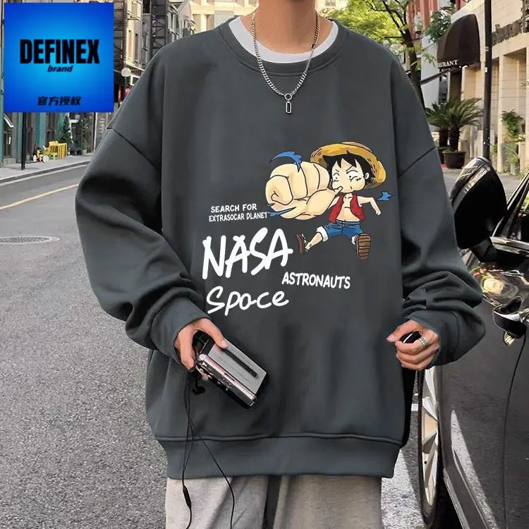One Piece Loose Luffy Pullover Sweater Streetwear Couples Hooded Round Neck Sweater for Trendy Men Winter Jacket Student Gift
One Piece Loose Luffy Pullover Sweater Streetwear Couples Hooded Round Neck Sweater for Trendy Men Winter Jacket Student Gift