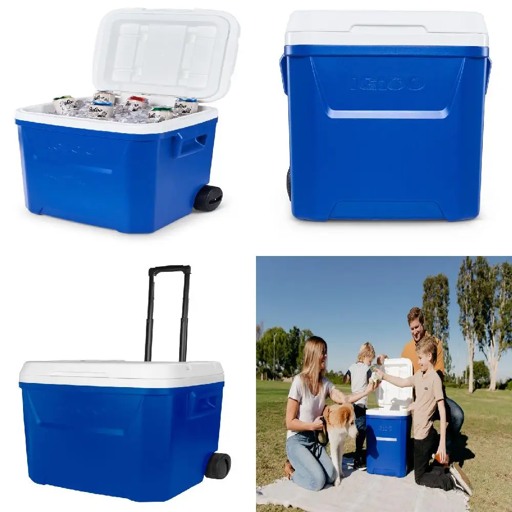 Beautiful Durable Blue Qt Ice Chest Cooler with Wheels for Easy Mobility, Portable Handling & Convenience.
Beautiful Durable Blue Qt Ice Chest Cooler with Wheels for Easy Mobility, Portable Handling & Convenience.