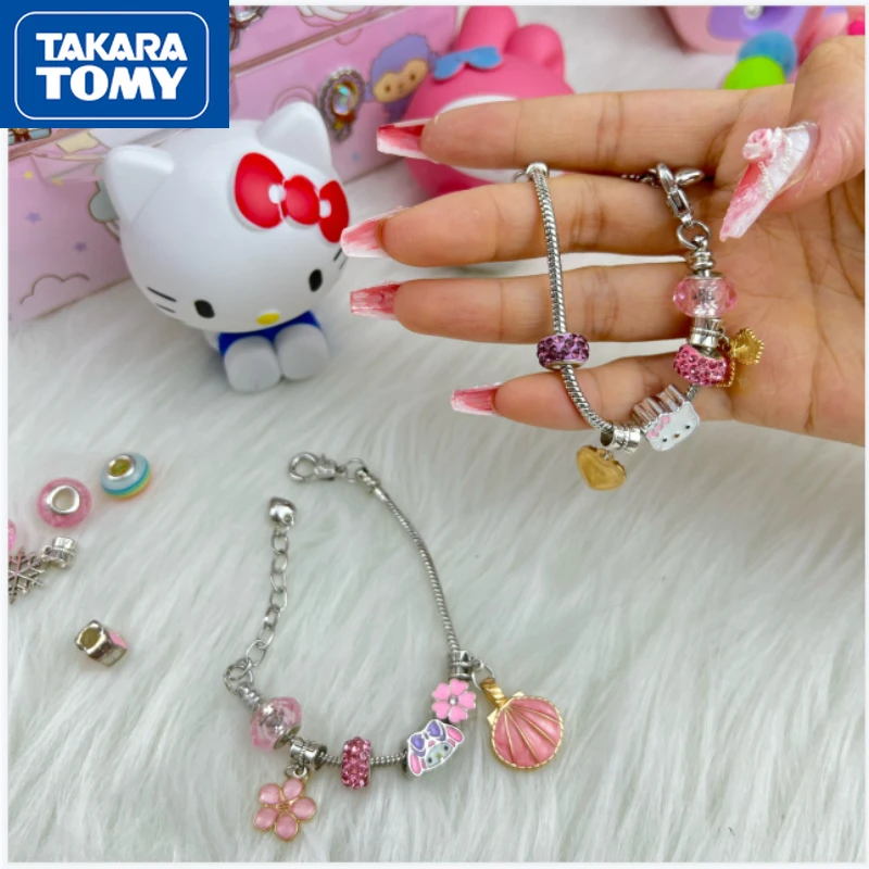 TAKARA TOMY Cute Cartoon Hello Kitty All-match Bracelet Simple Sweet and Fresh Girl Heart Student Jewelry Ornaments
TAKARA TOMY Cute Cartoon Hello Kitty All-match Bracelet Simple Sweet and Fresh Girl Heart Student Jewelry Ornaments
