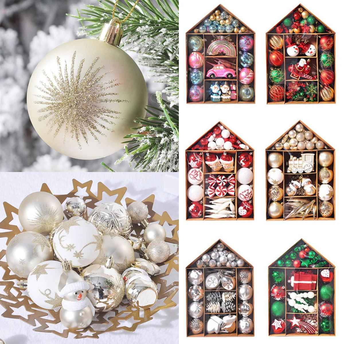 70pcs Christmas Balls Party Ornament Home Decoration Christmas Tree Hanging Pendant
70pcs Christmas Balls Party Ornament Home Decoration Christmas Tree Hanging Pendant