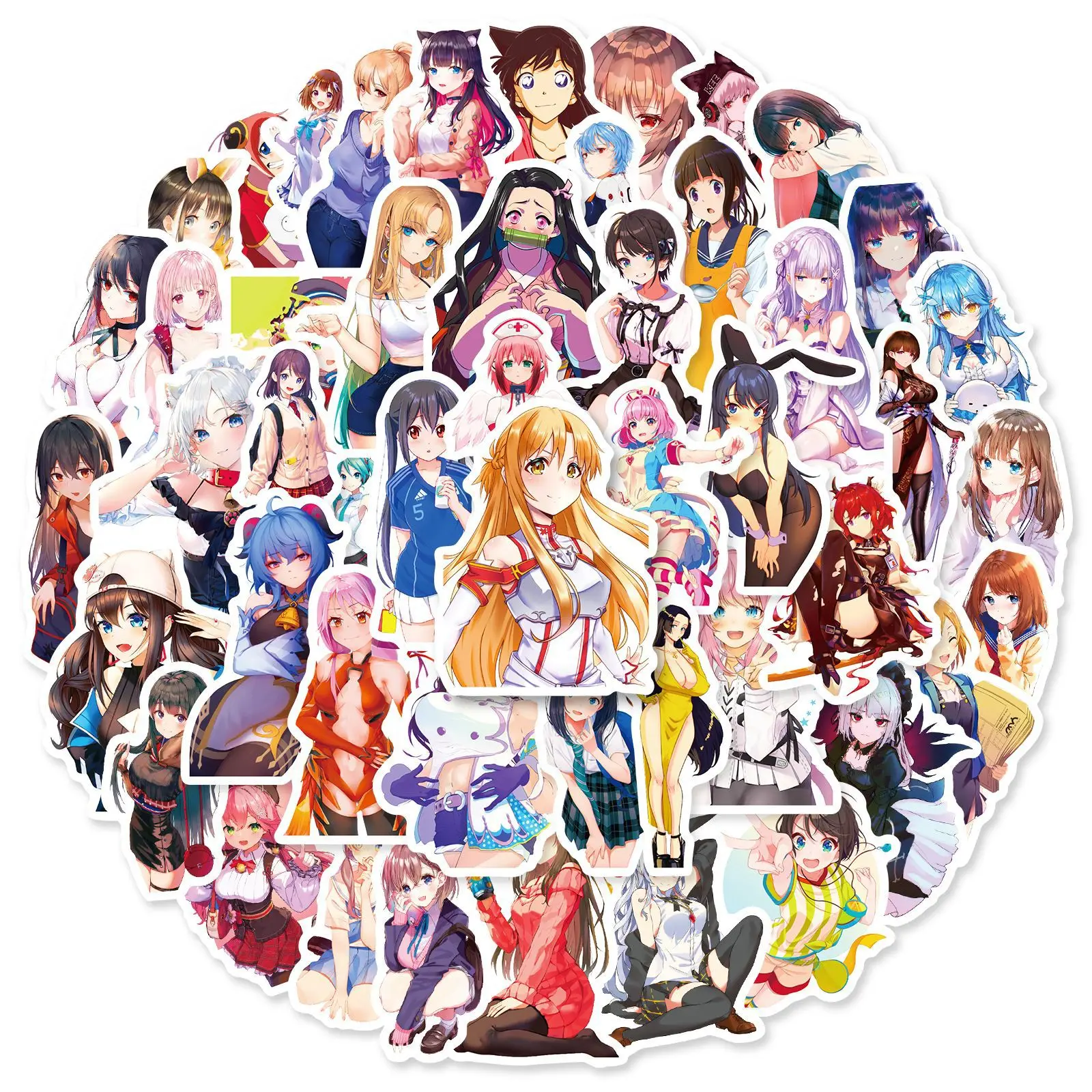 50PCS Kneeling Sexy Anime Girl Sticky Graffiti Sticker Aesthetic Decorative Sketchbook Scrapbooking PVC Accessories for Kids
50PCS Kneeling Sexy Anime Girl Sticky Graffiti Sticker Aesthetic Decorative Sketchbook Scrapbooking PVC Accessories for Kids