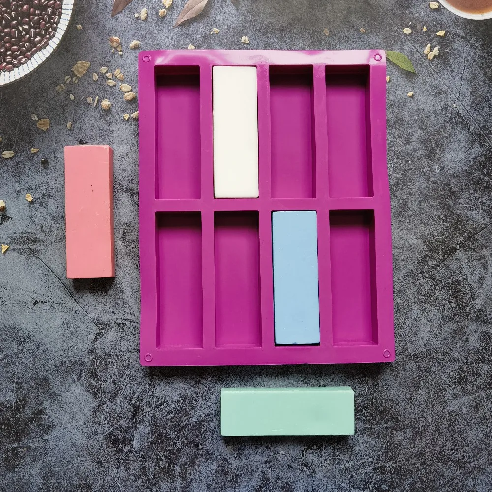 8 Cavity Cake Mold Rectangular Chocolate Silicone Moulds DIY Handmade Soap Mold Moon Cake Decorate Baking Mould Cube Tray Ice
8 Cavity Cake Mold Rectangular Chocolate Silicone Moulds DIY Handmade Soap Mold Moon Cake Decorate Baking Mould Cube Tray Ice
