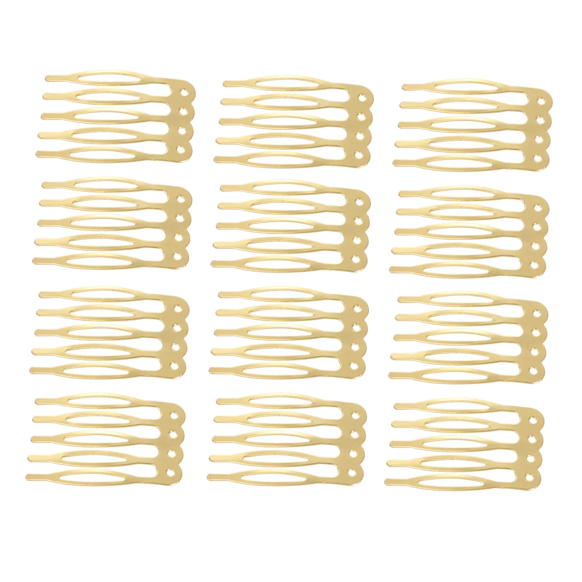50pcs DIY Hair Combs Simple Tuck Comb Fashion Five Teeth Combs Hair Accessories for Girls Ladies (Golden)
50pcs DIY Hair Combs Simple Tuck Comb Fashion Five Teeth Combs Hair Accessories for Girls Ladies (Golden)