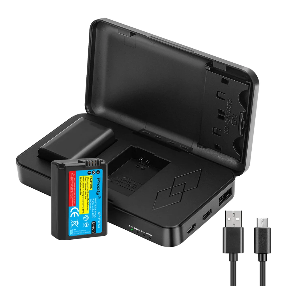 2000mAh NP-FW50 NP FW50 Camera Battery With Charger Case for Sony Alpha a6500 a6300 a6000 a5000 a3000 NEX-3 a7R
2000mAh NP-FW50 NP FW50 Camera Battery With Charger Case for Sony Alpha a6500 a6300 a6000 a5000 a3000 NEX-3 a7R