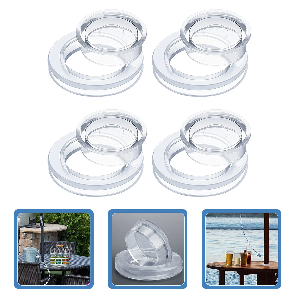 4 Sets Umbrella Plug Cap Table Ring Yard Silicone Hole Rings Outdoor Parasol Hat Transparent Base Patio
4 Sets Umbrella Plug Cap Table Ring Yard Silicone Hole Rings Outdoor Parasol Hat Transparent Base Patio
