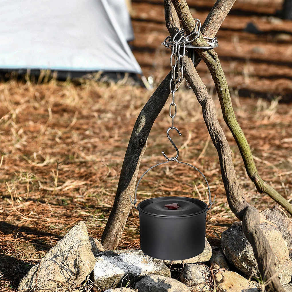 Camping Tripod Plate Stainless Steel Storage Bag S-shaped Hook Set Pot Outside Barbecue Picnic Cooking Cookware Accessories
Camping Tripod Plate Stainless Steel Storage Bag S-shaped Hook Set Pot Outside Barbecue Picnic Cooking Cookware Accessories