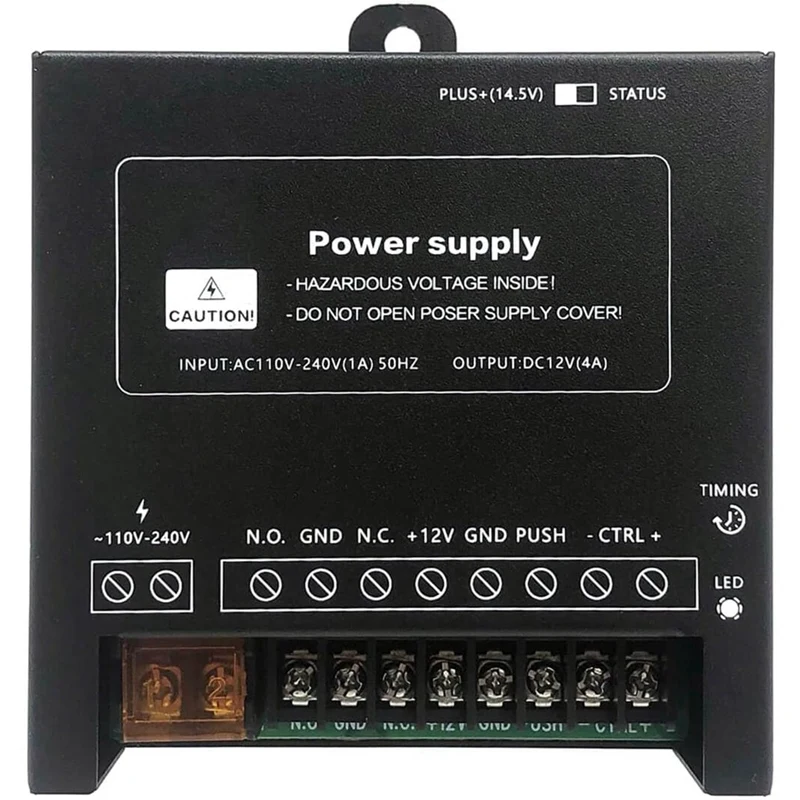 Power Supply Controller For Door Access System Electric Lock Intercom Camera Input 110V-240V AC To Output 12V DC 4A Easy To Use
Power Supply Controller For Door Access System Electric Lock Intercom Camera Input 110V-240V AC To Output 12V DC 4A Easy To Use