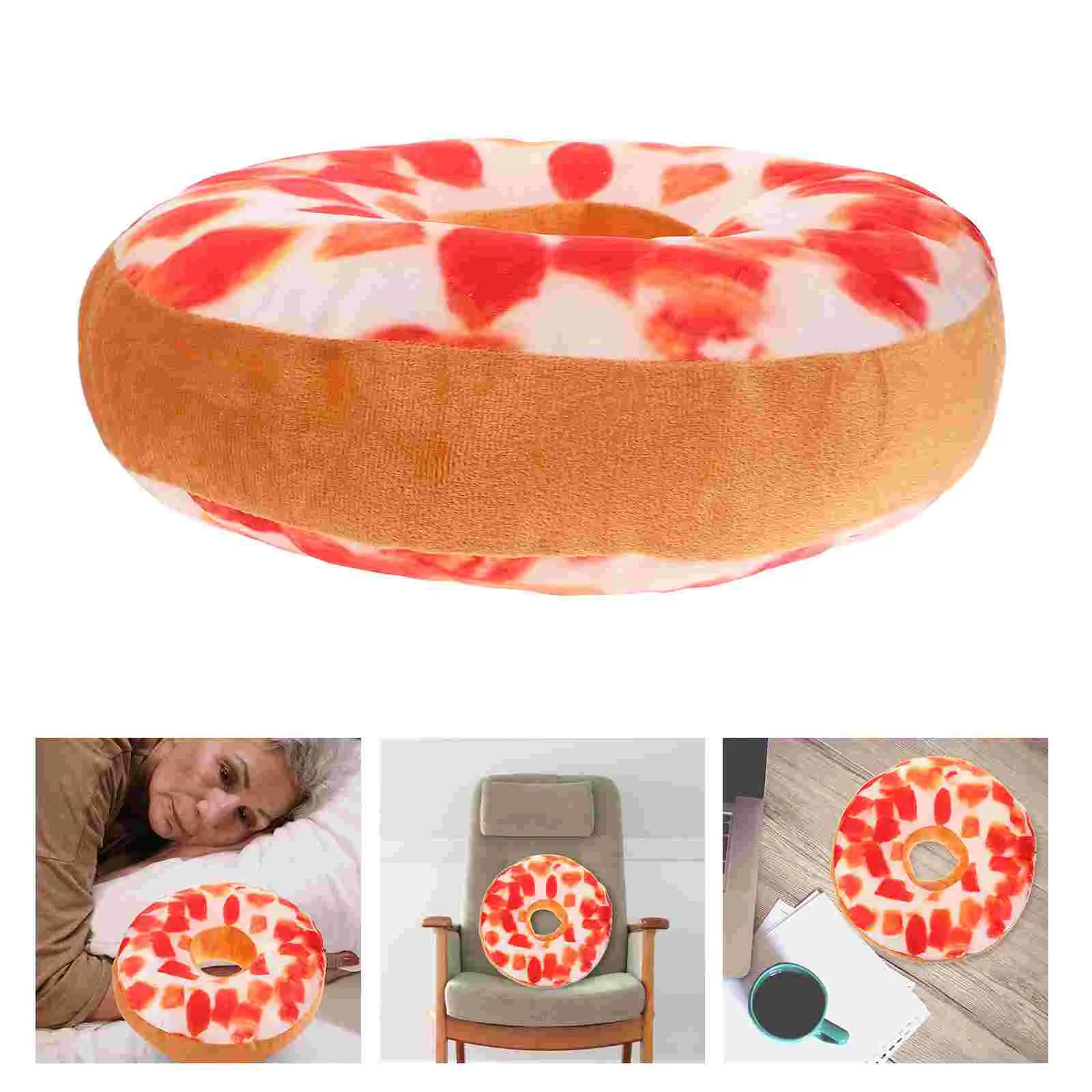 35X35cm Soft Throw Pillow Simulation Doughnut Cushion Chair Seat Cushion Noon Break Office Cushion
35X35cm Soft Throw Pillow Simulation Doughnut Cushion Chair Seat Cushion Noon Break Office Cushion
