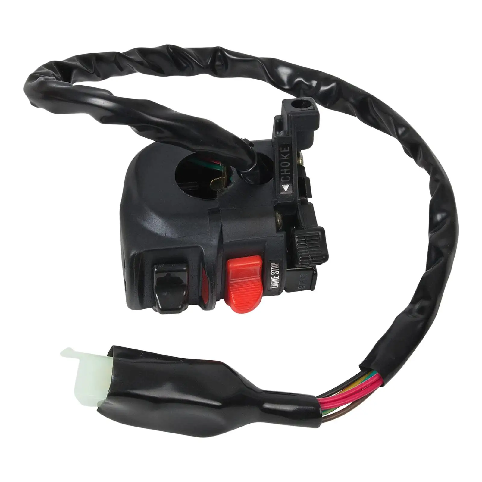 L/H Combination Control Switch Engine Kill Start Stop and Choke Fit for Kawasaki ATV 220 300 Klf300 1988-2004
L/H Combination Control Switch Engine Kill Start Stop and Choke Fit for Kawasaki ATV 220 300 Klf300 1988-2004