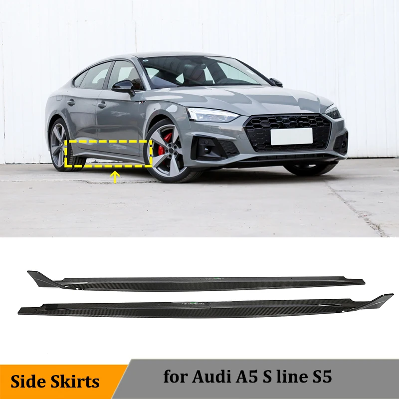 Car Side Skirts for Audi S5 4 Door Sedan 2020 2021 Dry Carbon Fiber Door Bumper Trim Cover Guard
Car Side Skirts for Audi S5 4 Door Sedan 2020 2021 Dry Carbon Fiber Door Bumper Trim Cover Guard