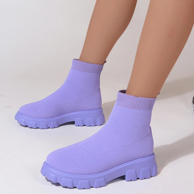 Platform Socks Boots Women Mesh Knitted Ankle Boots Women New Platform Shoes Fashion Designer Shoes Female Plus Size Black Shoes
Platform Socks Boots Women Mesh Knitted Ankle Boots Women New Platform Shoes Fashion Designer Shoes Female Plus Size Black Shoes
