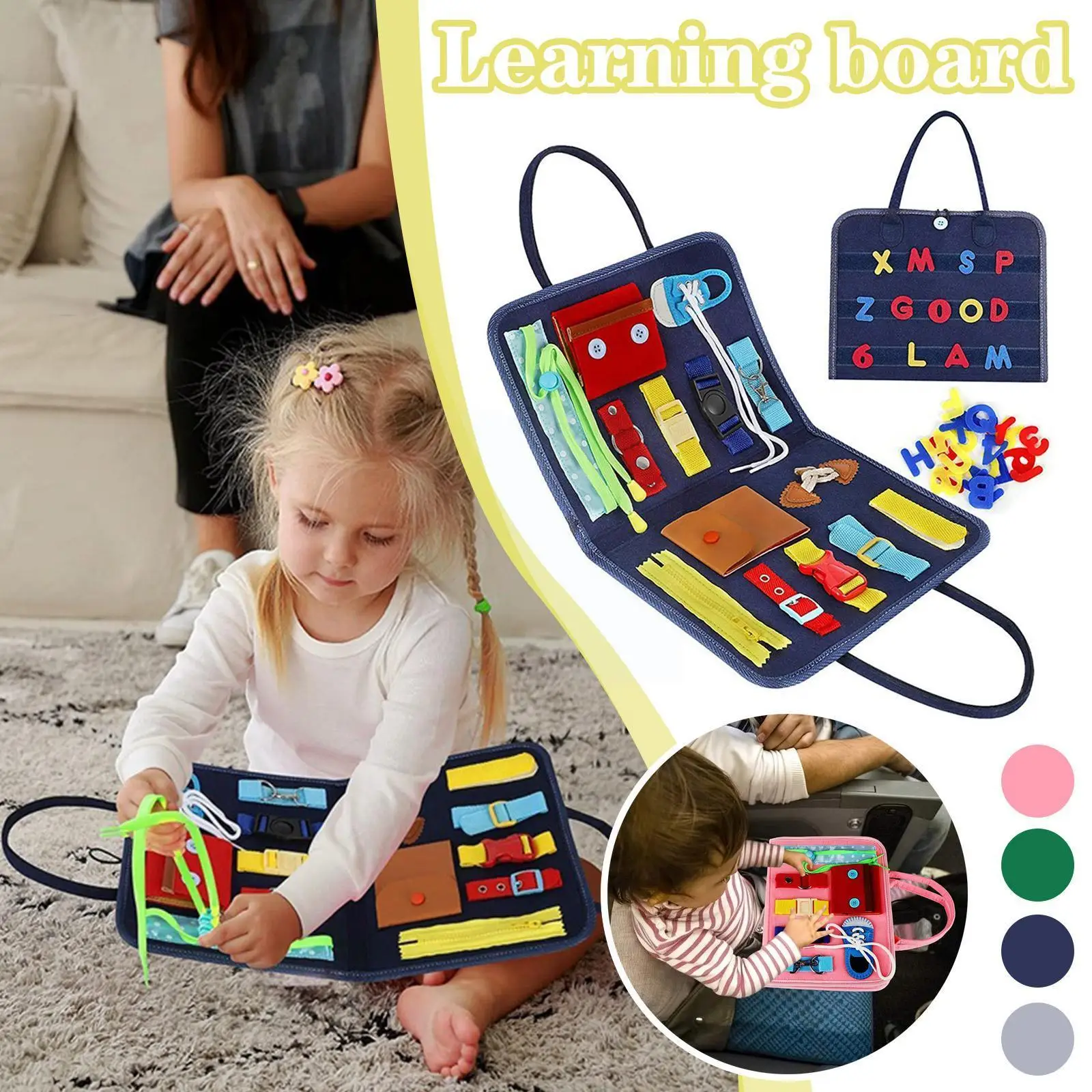 Felt Learning Board Cloth Books Montessori Early Learning Educational Toys For Baby Sensory Develop Basic Skills 4 Color L8o9
Felt Learning Board Cloth Books Montessori Early Learning Educational Toys For Baby Sensory Develop Basic Skills 4 Color L8o9