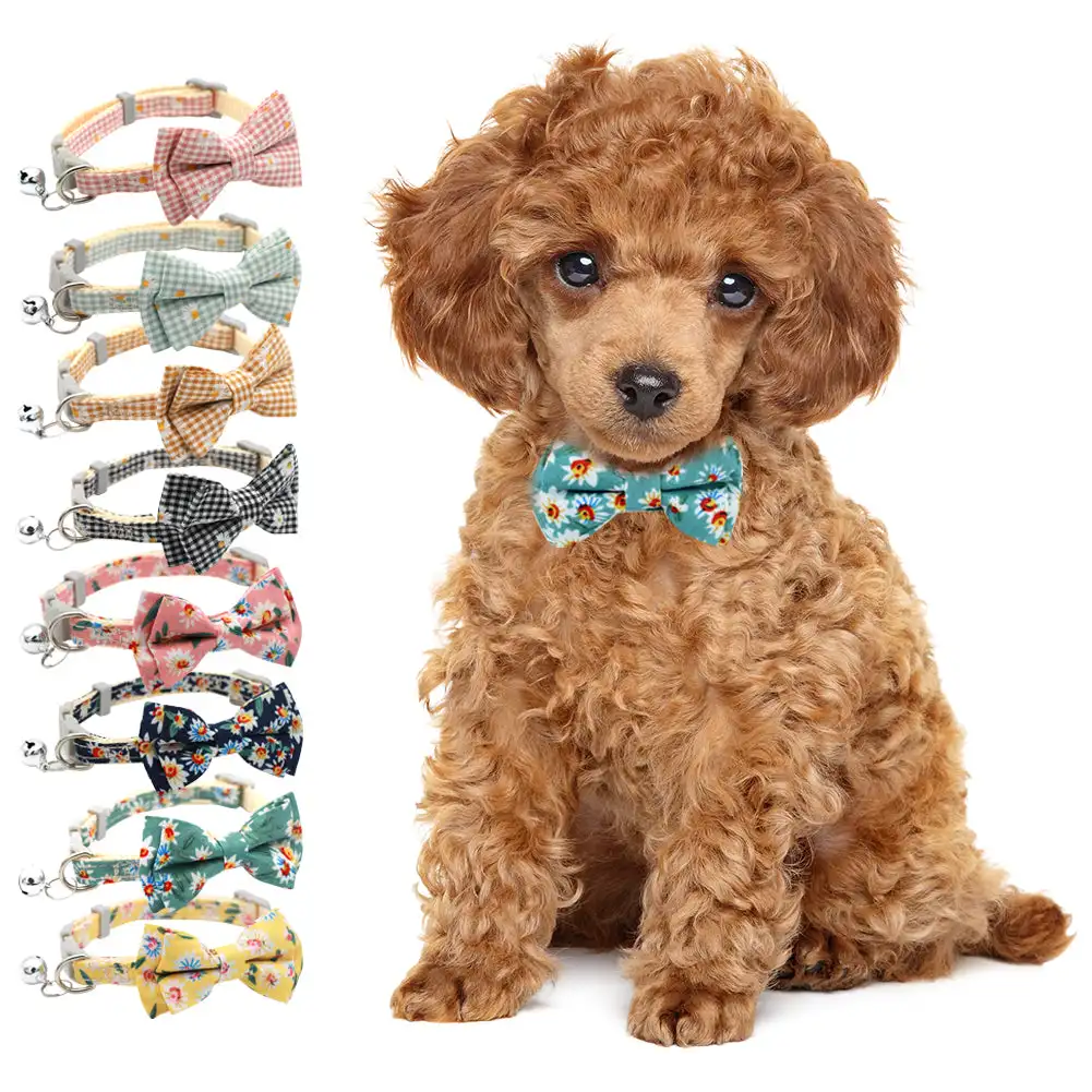 Lovely Daisy Sunflower Print Fabric Cotton Polyester Pet Dog Cat Collar Bow Tie Blue Pink Bowknot Cute for Small Middle Dog Cats
Lovely Daisy Sunflower Print Fabric Cotton Polyester Pet Dog Cat Collar Bow Tie Blue Pink Bowknot Cute for Small Middle Dog Cats