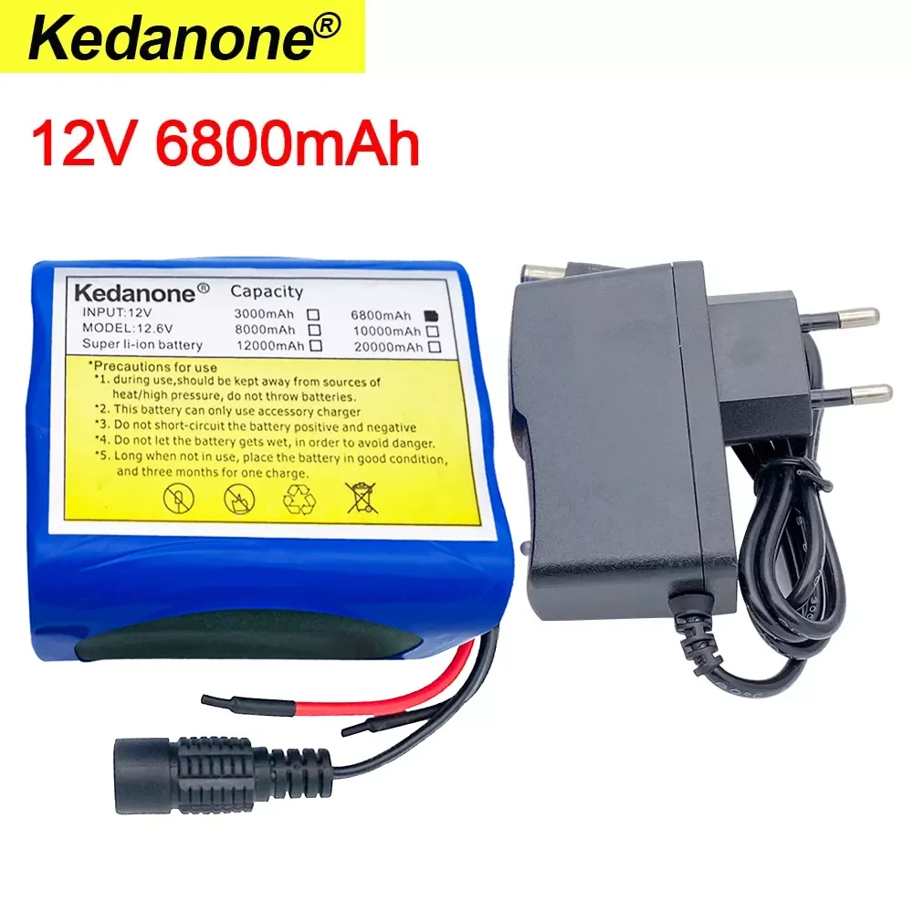 NEW2023 12V 6800mah battery 18650 lithium ion 6.8 ah rechargeable battery with BMS lithium battery pack protection board + 12.6V
NEW2023 12V 6800mah battery 18650 lithium ion 6.8 ah rechargeable battery with BMS lithium battery pack protection board + 12.6V
